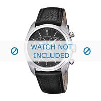 Horlogeband Festina F16777-4 / F16779-4 Leder Zwart 24mm - thumbnail
