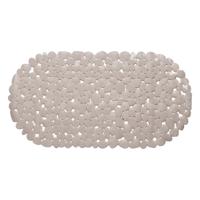 Wicotex Douchemat - ovaal - taupe - steentjes - 68 x 35 cm   -