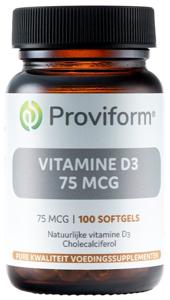 Proviform Vitamine D3 75mcg (100 Softgels)