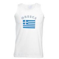 Mouwloos t-shirt met Griekse vlag 2XL  - - thumbnail