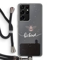 Be(e) kind: Samsung Galaxy S21 Ultra Transparant Hoesje met koord