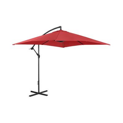 Parasol - Bordeaux - vierkant - 250 x 250 cm - kantelbaar