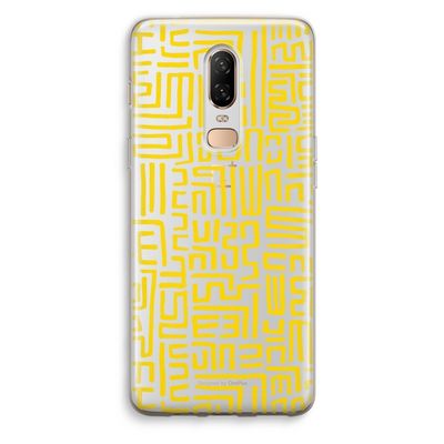 Majorelle Blue Print: OnePlus 6 Transparant Hoesje