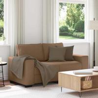 2-zitsbank bruin 120 cm stof