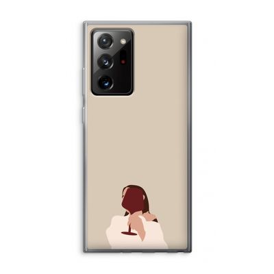 I drink wine: Samsung Galaxy Note 20 Ultra / Note 20 Ultra 5G Transparant Hoesje