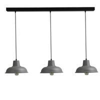 Masterlight Retro eettafellampDi panna Industria 3x26 3-lichts grijs met zwart - 2045-00-00-S-100-3