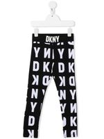 Dkny Kids legging à logo imprimé - Noir - thumbnail