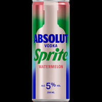 Absolut Vodka Sprite Watermelon 250 ml bij Jumbo