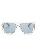Versace Eyewear lunettes de soleil transparentes à motif Medusa - Gris