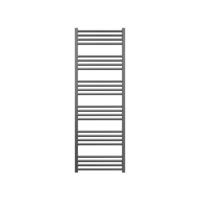 Crosswater MPRO handdoekradiator - 138x48cm - 568 watt - geborsteld slate (gunmetal) MP48X1380T