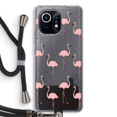 Anything Flamingoes: Xiaomi Mi 11 Transparant Hoesje met koord