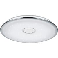 LED Plafondlamp - Trion Okyayla - 45W - Aanpasbare Kleur - Dimbaar - Afstandsbediening - Sterlicht - Rond - Wit - Kunststof LED Plafondlamp - Trion Okyayla - 45W - Aanpasbare Kleur - Dimbaar - Afstandsbediening - Sterlicht - Rond - Wit - Kunststof