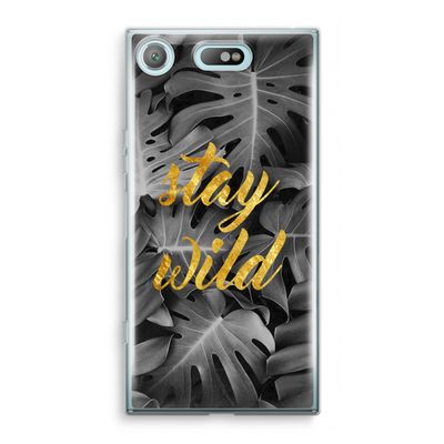 Stay wild: Sony Xperia XZ1 Compact Transparant Hoesje