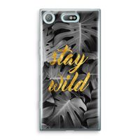 Stay wild: Sony Xperia XZ1 Compact Transparant Hoesje