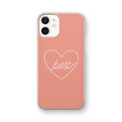 Best heart: iPhone 12 mini Transparant Hoesje