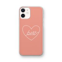 Best heart: iPhone 12 mini Transparant Hoesje