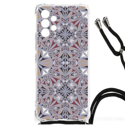 Samsung Galaxy A13 4G Anti-Shock Hoesje Flower Tiles Samsung Galaxy A13 4G Anti-Shock Hoesje Flower Tiles