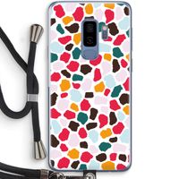 Colored Giraffe: Samsung Galaxy S9 Plus Transparant Hoesje met koord