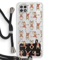 Gymboys: Samsung Galaxy A22 4G Transparant Hoesje met koord