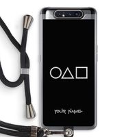 Squid Game: Samsung Galaxy A80 Transparant Hoesje met koord