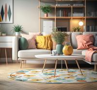 Waterverf bloemen Natuur vinyl tapijt