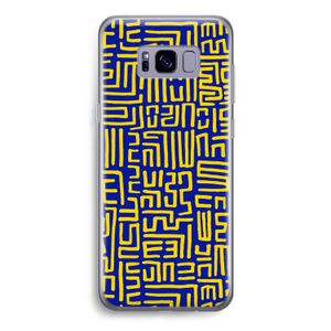 Majorelle Blue Print: Samsung Galaxy S8 Transparant Hoesje