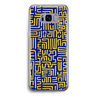 Majorelle Blue Print: Samsung Galaxy S8 Transparant Hoesje
