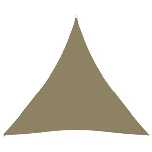 VidaXL Zonnescherm driehoekig 4x4x4 m oxford stof beige