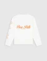 Pure Path Essence Of Life Longsleeve T-Shirt Heren Gebroken Wit/Oranje - Maat S - Kleur: Gebroken WitOranje | Soccerfanshop