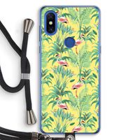 Flamingo party: Xiaomi Mi Mix 3 Transparant Hoesje met koord