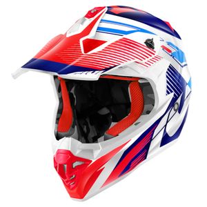GIVI 60.1 Fresh, Motorcross helm, Rood-Blauw-Wit