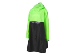 CRIVIT Poncho (Zwart/groen, S/M)