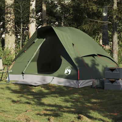 Koepeltent 2-persoons waterdicht olijfgroen