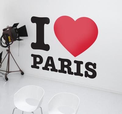 Sticker I love Paris