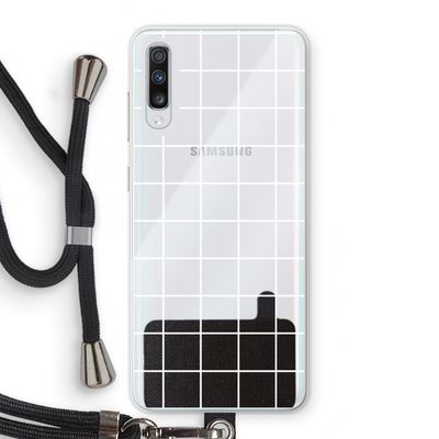 Rooster 2: Samsung Galaxy A70 Transparant Hoesje met koord