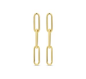 TFT Oorhangers Paperclip Geelgoud Glanzend 20 mm x 3 mm