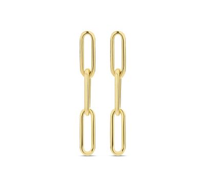 TFT Oorhangers Paperclip Geelgoud Glanzend 20 mm x 3 mm
