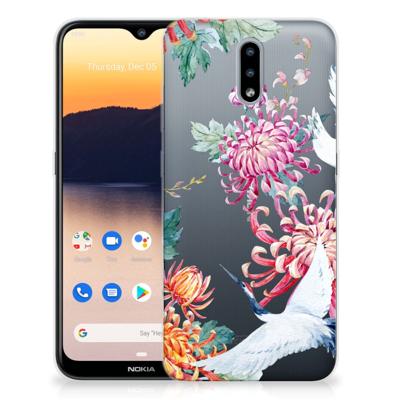 Nokia 2.3 | TPU Hoesje | Bird Flowers