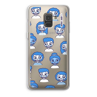 Gezichtjes: Samsung Galaxy A8 (2018) Transparant Hoesje