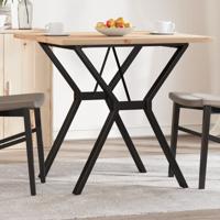 Eettafel Y-frame 80x80x75,5 cm massief grenenhout en staal