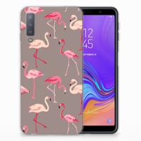 Samsung Galaxy A7 (2018) | TPU Hoesje | Flamingo