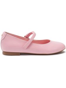 Dolce & Gabbana Kids ballerines texturées - Rose