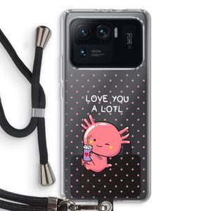 Love You A Lotl: Xiaomi Mi 11 Ultra Transparant Hoesje met koord