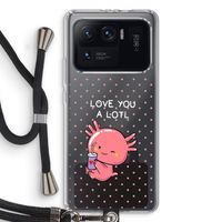 Love You A Lotl: Xiaomi Mi 11 Ultra Transparant Hoesje met koord