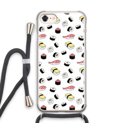 Sushi time: iPhone 7 Transparant Hoesje met koord