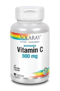 Solaray Vitamine C 800mg gebufferd (90 vega caps)