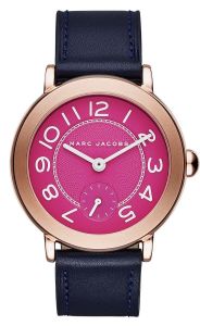 Horlogeband Marc by Marc Jacobs MJ1556 Leder Blauw 18mm