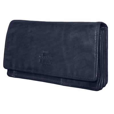Bear Design Dames Portemonnee met Overslag Cow Lavato Blauw