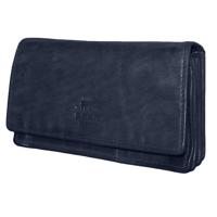 Bear Design Dames Portemonnee met Overslag Cow Lavato Blauw