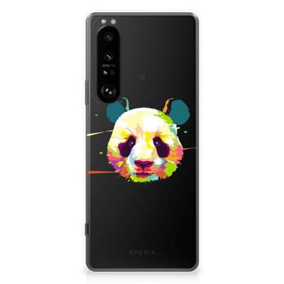 Sony Xperia 1 III Telefoonhoesje met Naam Panda Color Sony Xperia 1 III Telefoonhoesje met Naam Panda Color